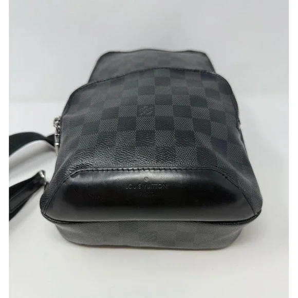 Louis Vuitton Avenue Sling Bag Damier Black Leather - Picture 4 of 11